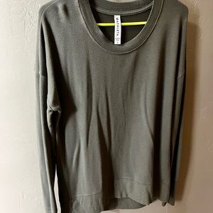 Olive green Athleta coaster lux sweatshirt